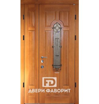 двустворчатая дверь в коттедж