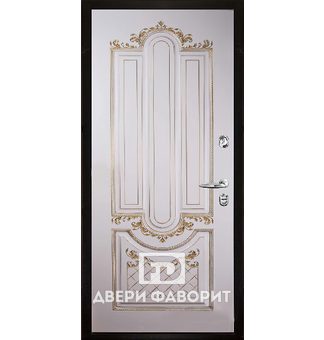 стальная дверь с отделкой фрезерованным МДФ, для офисного помещения