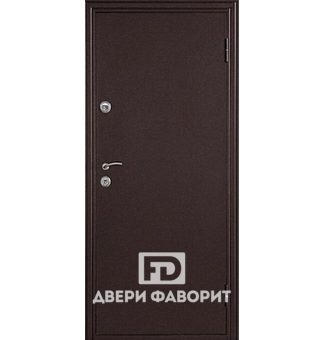 Недорогая входная дверь с цинкогрунтом (внутри зеркало)