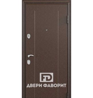 дверь уличная с цинкогрунтом, двумя замками, раздельной ручкой и глазком