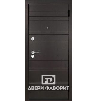 металлическая дверь для улицы с мдф